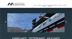 Desktop Screenshot of materialesasfalticos.com