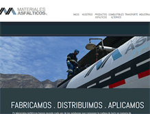 Tablet Screenshot of materialesasfalticos.com